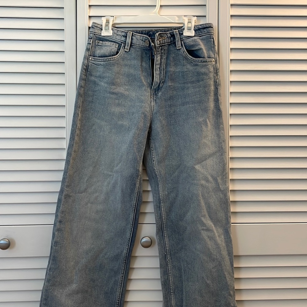 Size 12 kid hm blue jeans wide leg and super trendy